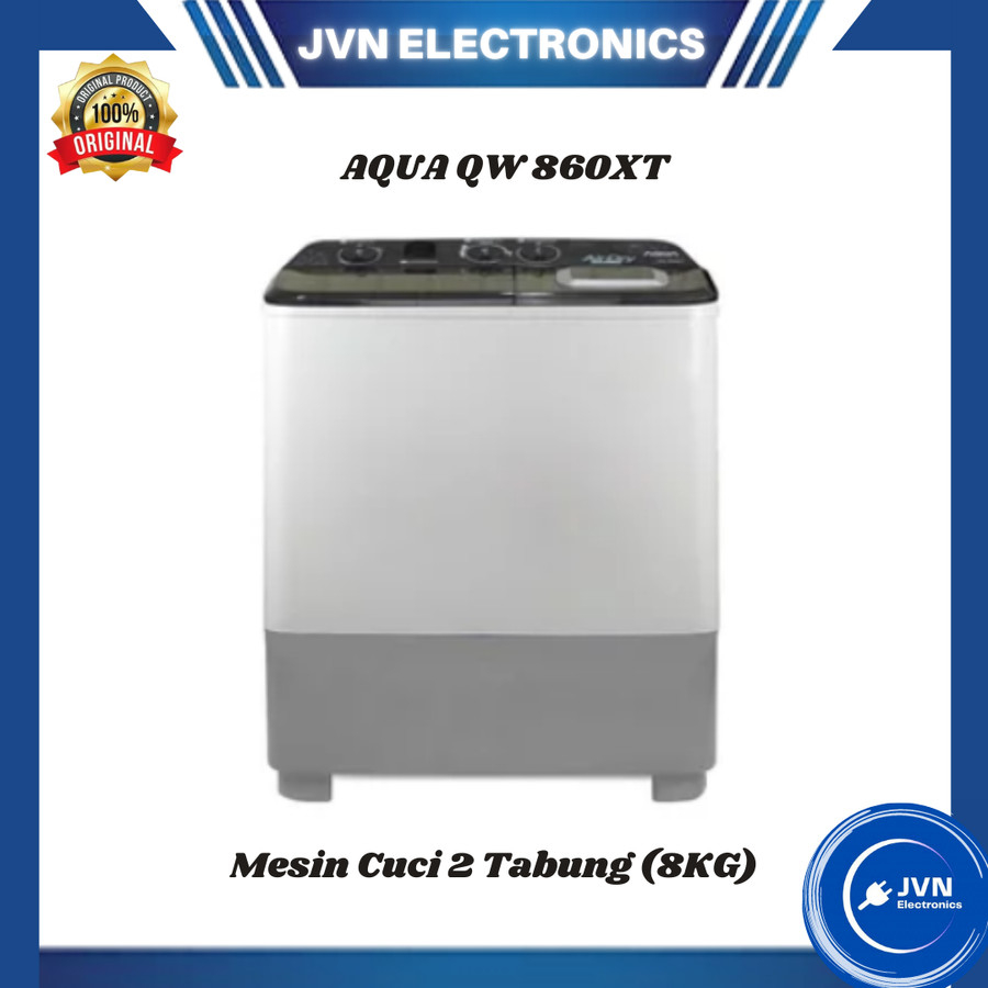Mesin Cuci 2 Tabung AQUA QW 860XT 8KG