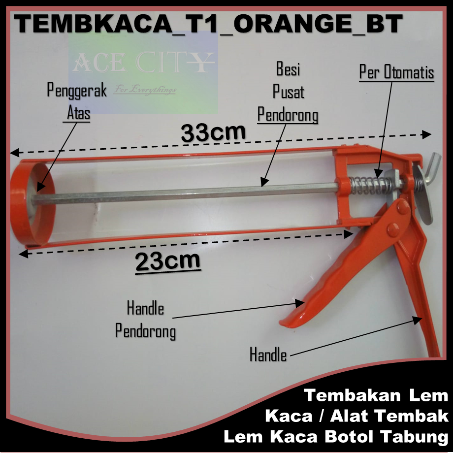 Tembakan Lem Kaca / Alat Tembak  Lem Kaca Botol Tabung