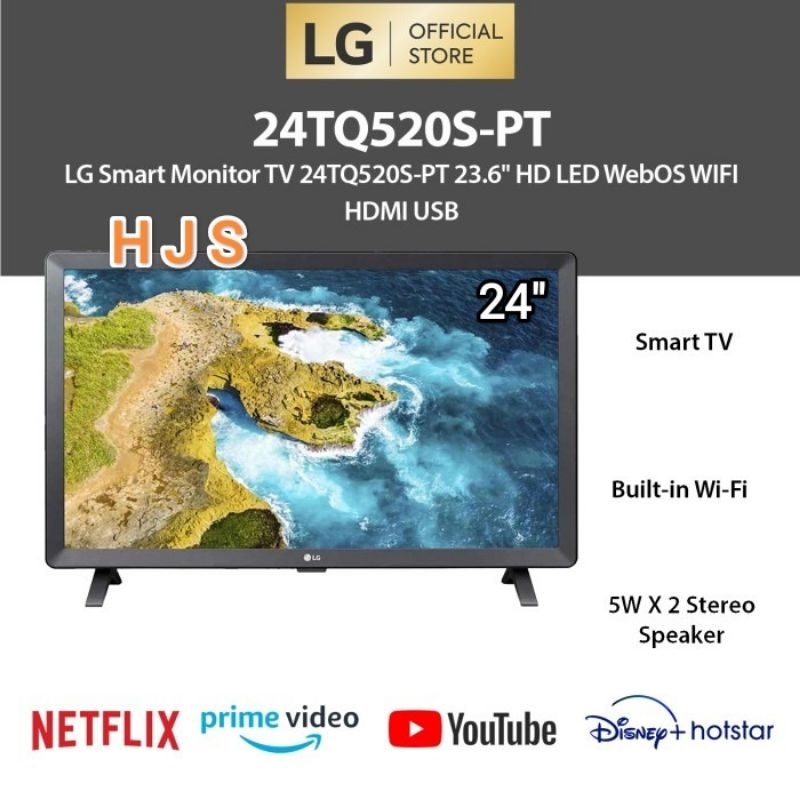 LG 24 INCH SMART TV HD 24TQ520 / 24TQ520S HD LED WebOS WIFI HDMI USB