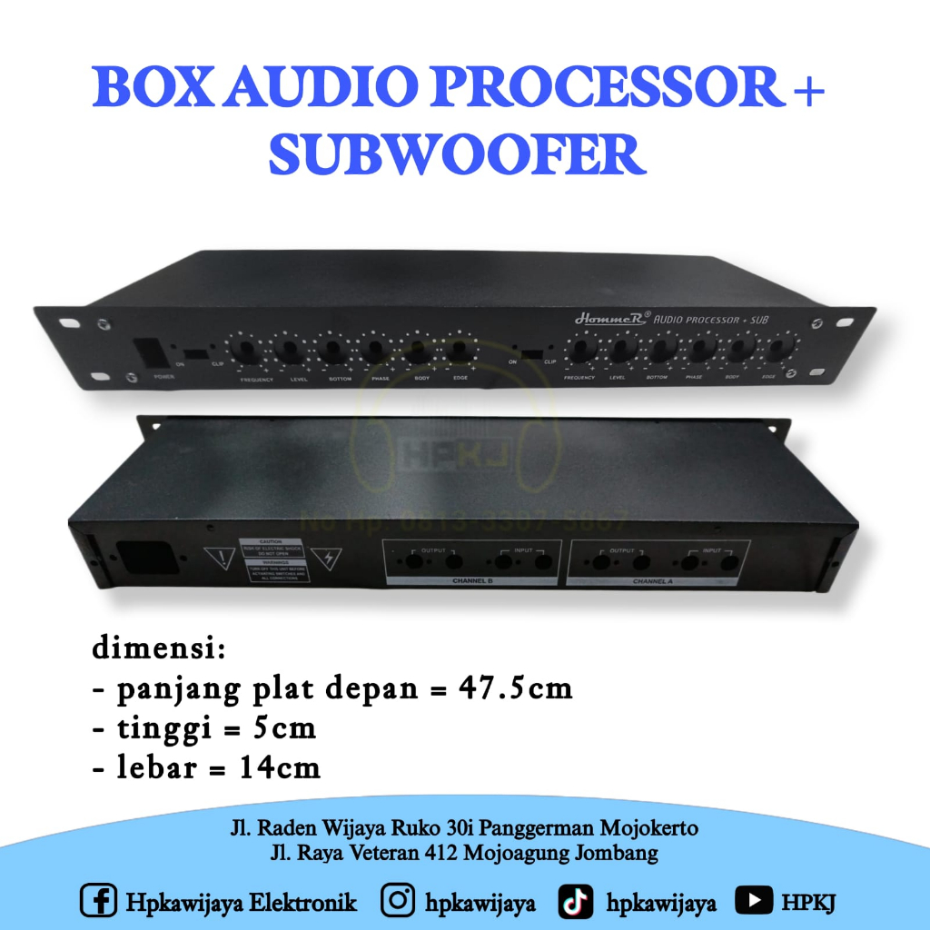 Box audio processor AP subwoofer..