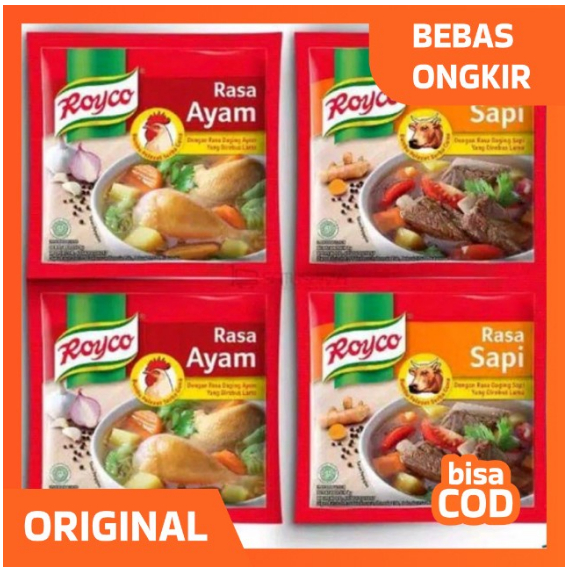 

Royco Sachet Rasa Ayam & Sapi 1 Renceng 12 Sachet COD - Gallery Shanum