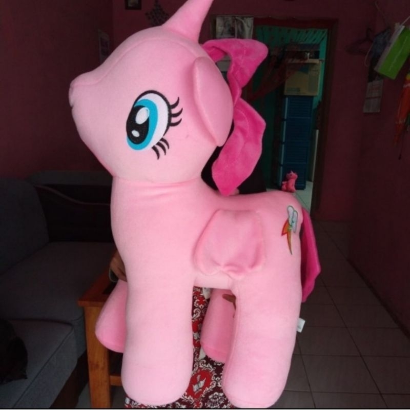 BONEKA KUDA PONI PONY SIZE JUMBO BESAR SET HADIAH ULTAH COWOK CEWEK DEWASA DAN ANAK MAINAN