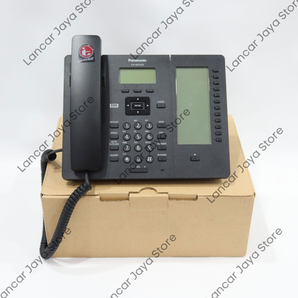 IP Phone Panasonic KX-HDV230 Telpon IP Panasonic KX-HDV230X Hitam
