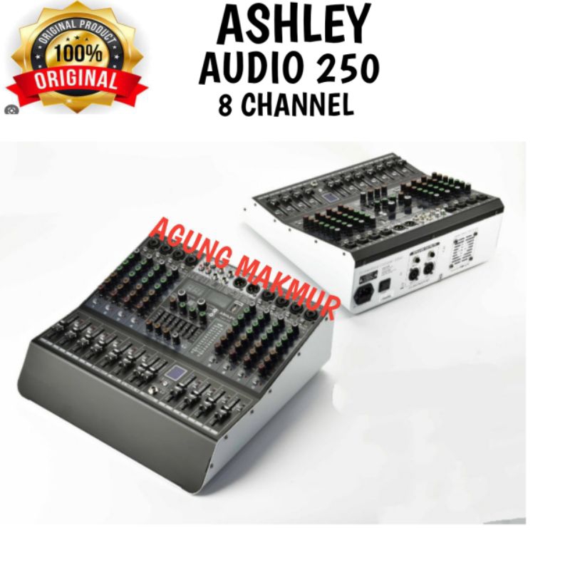 POWER MIXER ASHLEY AUDIO 250 8CH ORIGINAL - Mixer Power Ashley Audio250 8 Channel