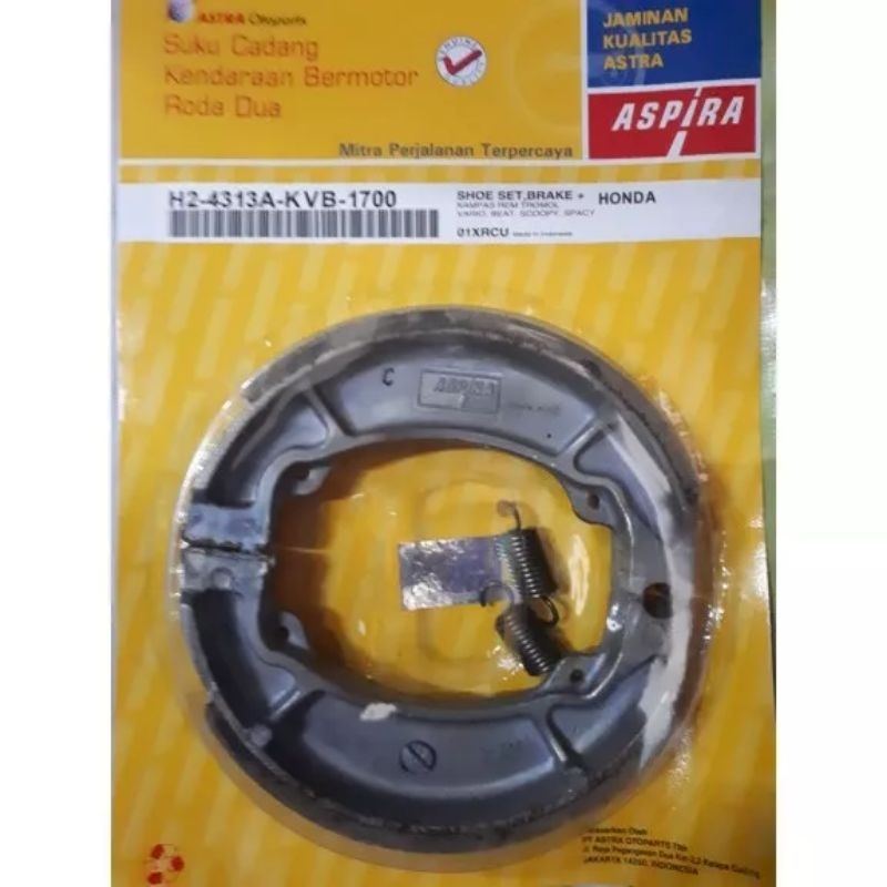 Kampas rem belakang Vario 125 150 Beat street scoopy spacy f1 cbs ASPIRA asli original