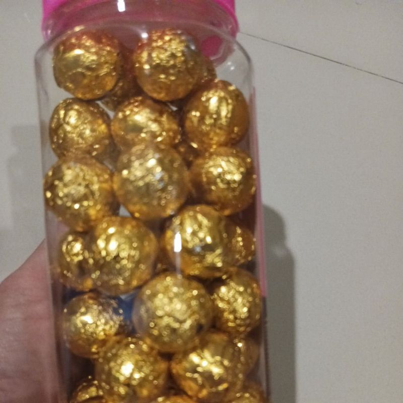 

golden cannon coklat bola bola