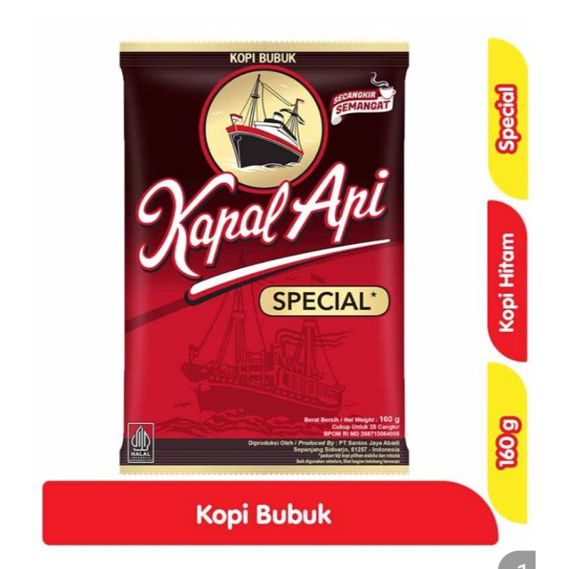 

Kopi kapal Api Special Bubuk 160gr