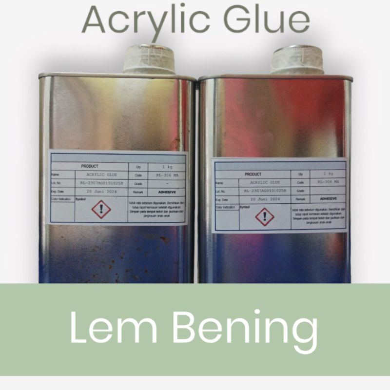 lem bening akrilik lem acrylic bening untuk merekatkan plastik mika bening