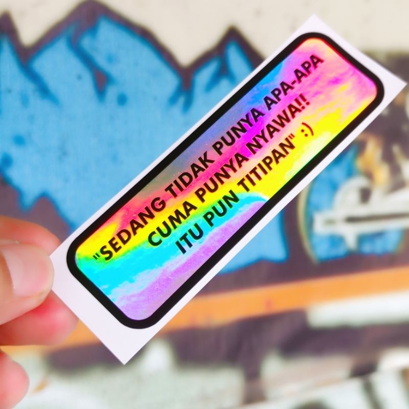 

Stiker Sedang tidak punya apa-apa