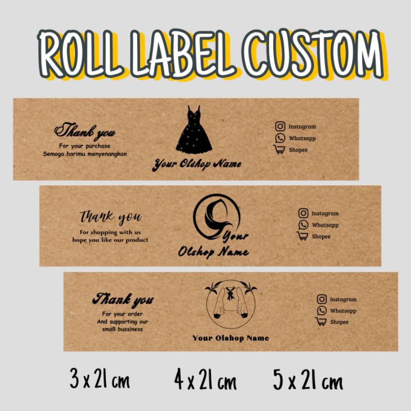 

ROLL LABEL CUSTOM | ROLL PRODUK | ROLL HIJAB | ROLL SOUVENIR | ROLL JILBAB | PENGIKAT PRODUK | PENGIKAT JILBAB