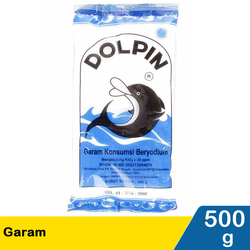 

Garam Dolpin 500GR Garem Salt Dolphin Yodium