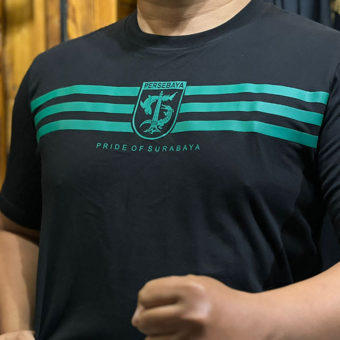 Kaos Persebaya Garis Hijau Tosca