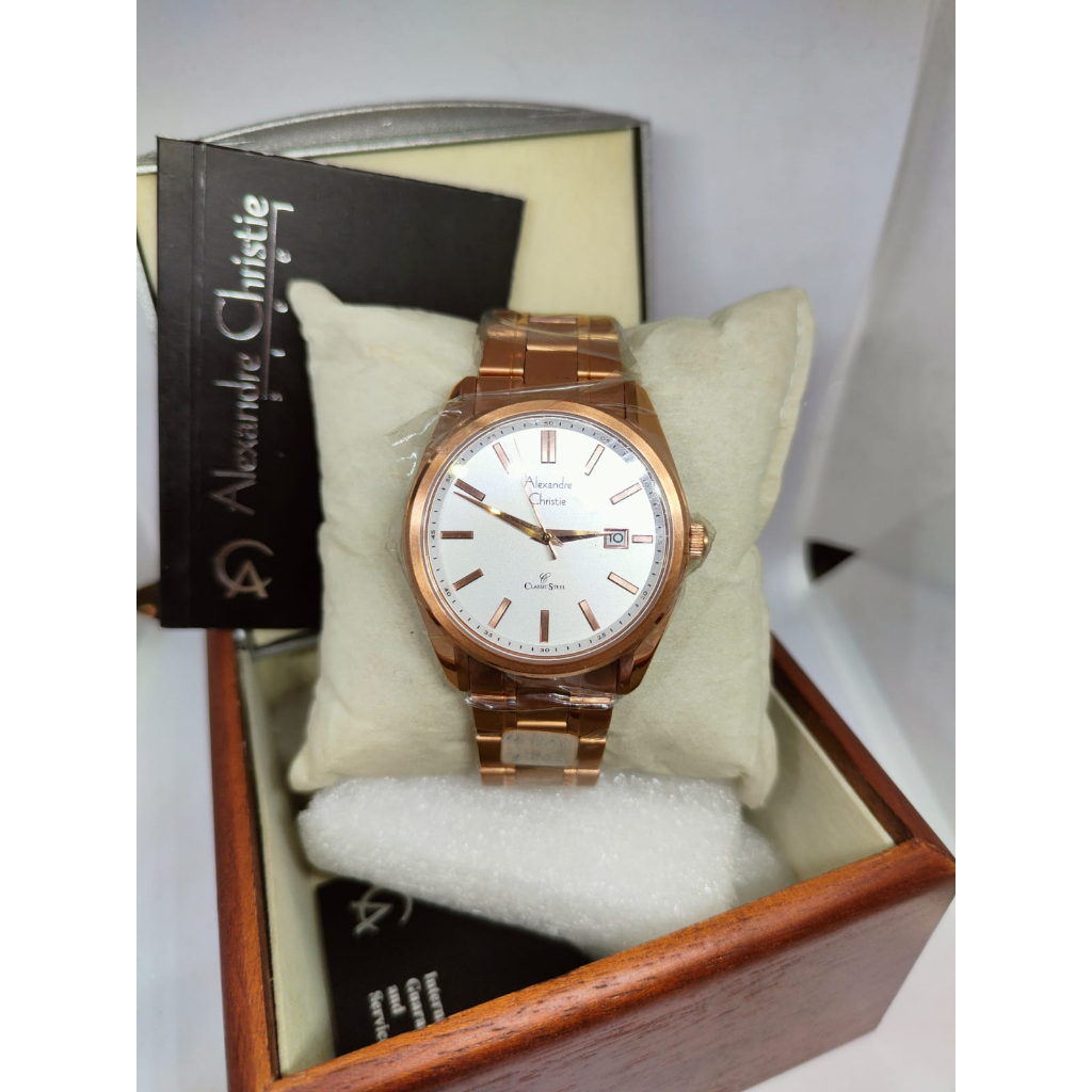  ORIGINAL  JAM TANGAN PRIA ALEXANDRE CHRISTIE 8514 MD