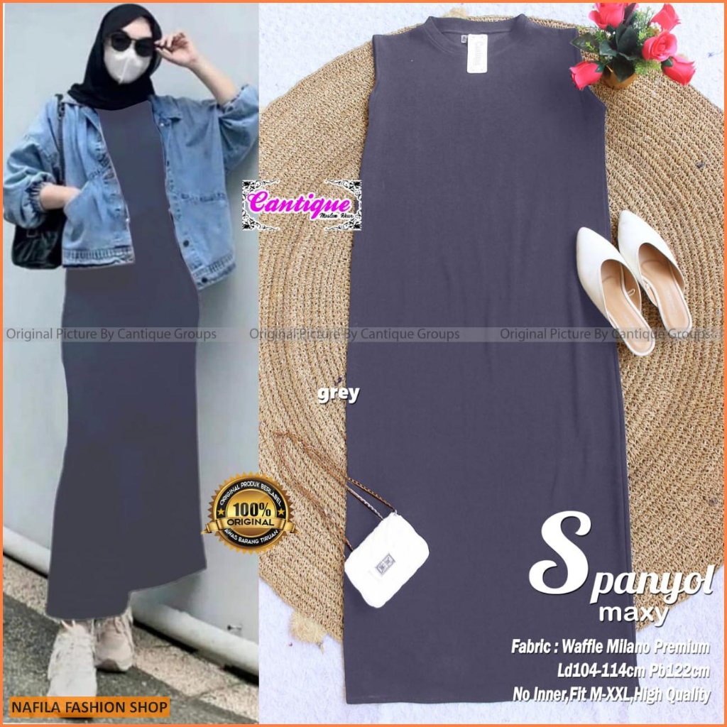 Baju Wanita Spanyol Maxy Dress By Cantique