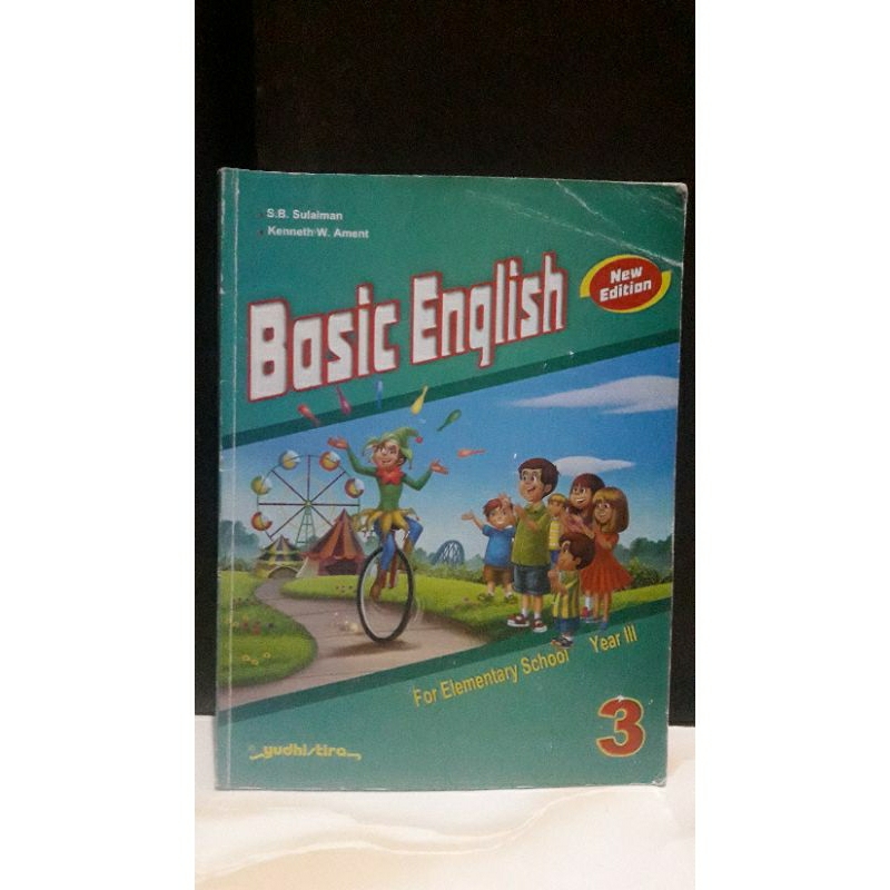 Textbook Basic English For Elememtary School Yudhistira Kelas 3 sd / Buku bahasa inggris