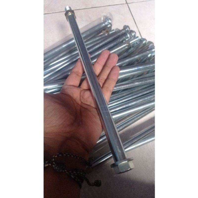 As Jumbo 19/ As Panjang 30cm Diameter 15mm/ As Jumbo Panjang/ As Roda Belakang