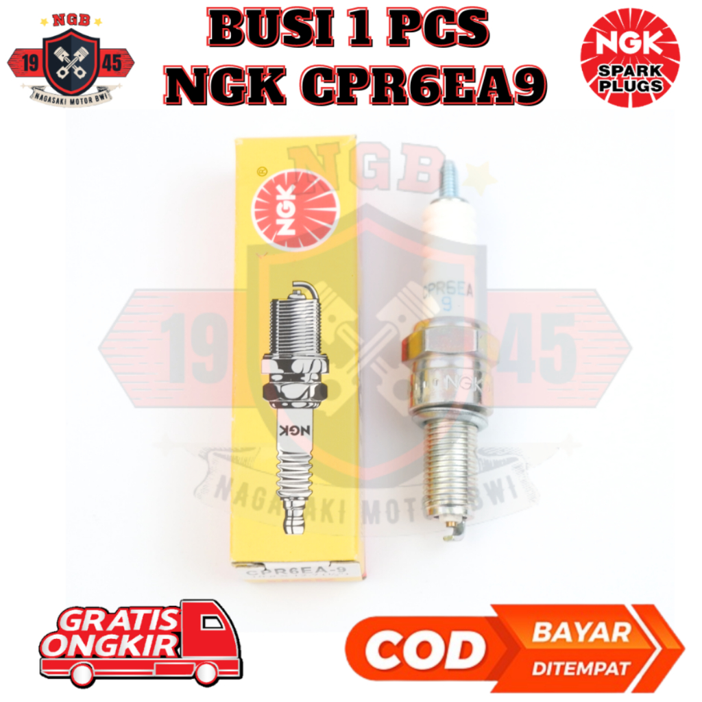 Busi beat karbu - cpr6ea9 ngk - busi supra x 125 fi