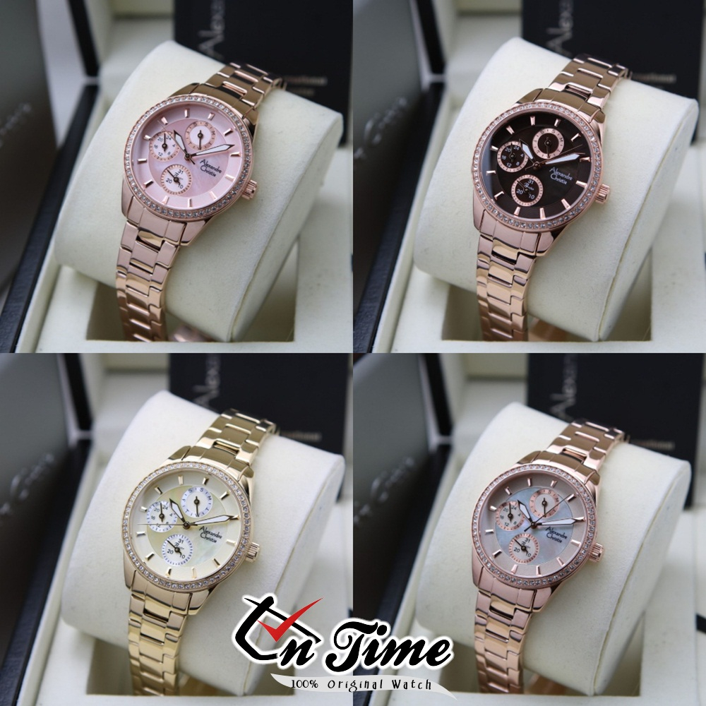 Alexandre Christie / Alexander Wanita 2A89 Jam Tangan AC Original 100% Terbaru 2023