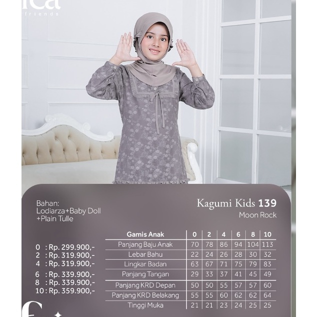ETHICA KAGUMI KIDS 139/GAMIS ANAK MUSLIM/SET GAMIS ANAK/SETELAN KRUDUNG