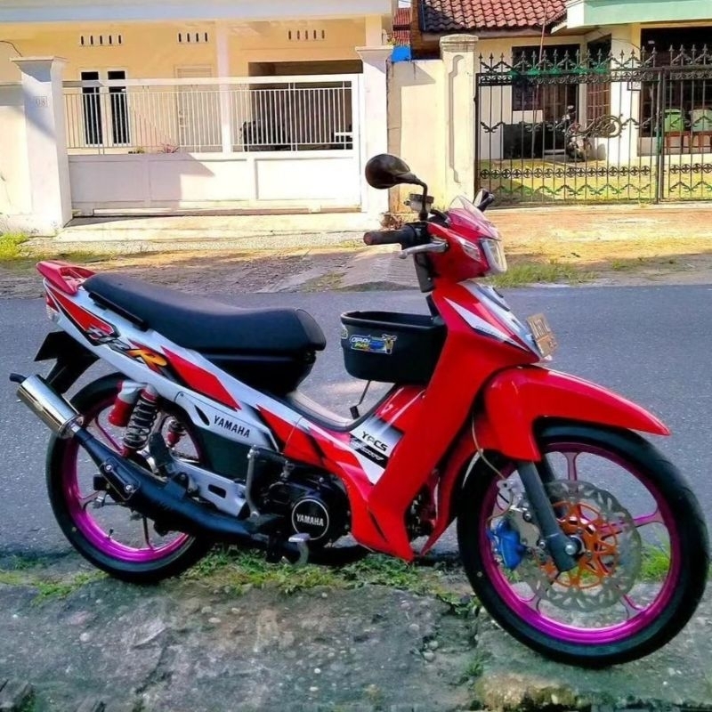 Striping lis sticker standar ORI yamaha fiz r fizr f1z r ardath 2001 2002 merah putih hitam putih