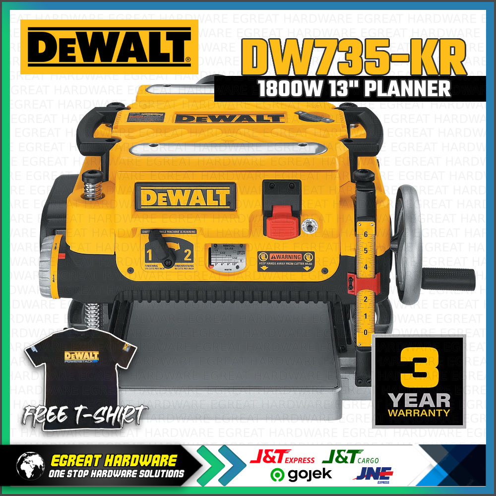 Dewalt DW735-KR Mesin Planer 13" 1800W
