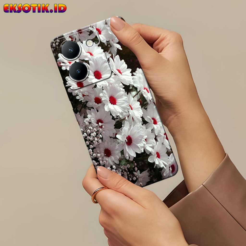 Case VIVO Y36 - Eksotik.id - Casing VIVO Y36 - Fashion Case - BUNGA - Skin Handphone - Silikon VIVO 