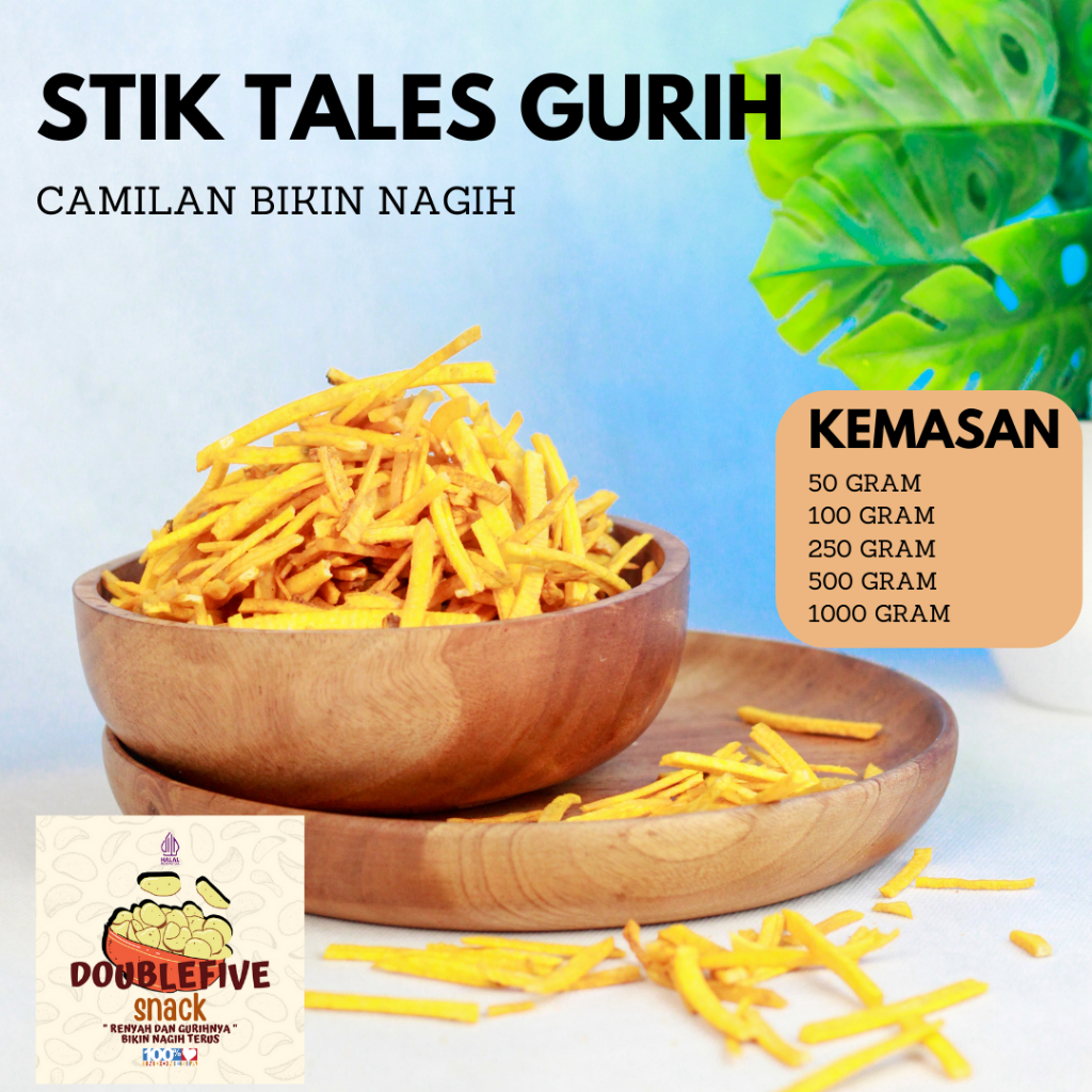 

SNACK CEMILAN KERIPIK TALAS 250gr / KRIPIK TALAS BOGOR / KERIPIK TALES ASIN / Stick Talas Kunyit CAMILAN GURIH