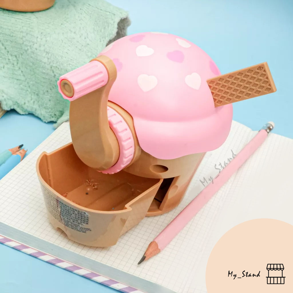 

Rautan Meja Hang Li Gelas Ice Cream CL-201 Rautan Putar Serutan Manual Pengserut Es Krim Seliver Sharpener es kream