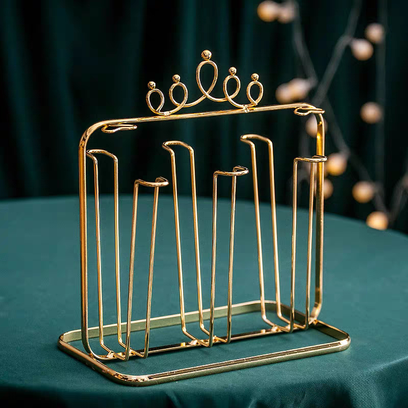 Gold Crown Glass Holder - Penyangga Cangkir Gelas