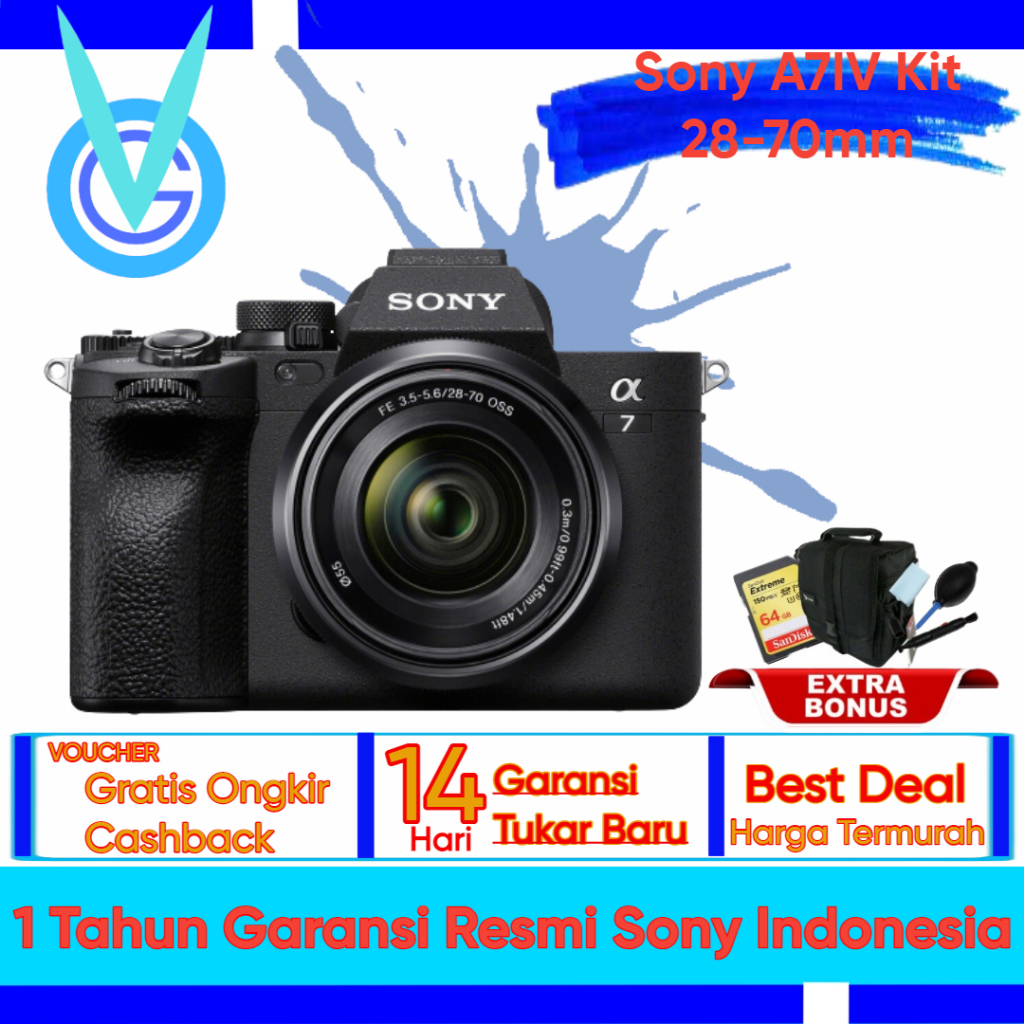 Sony A7IV Kit 28-70mm Mirrorless Camera - Sony A74 Kit - Sony A7 m4