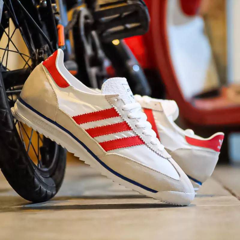 NEW ADIDAS SL 72 WHITE RED PREMIUM IMPORT QUALITY