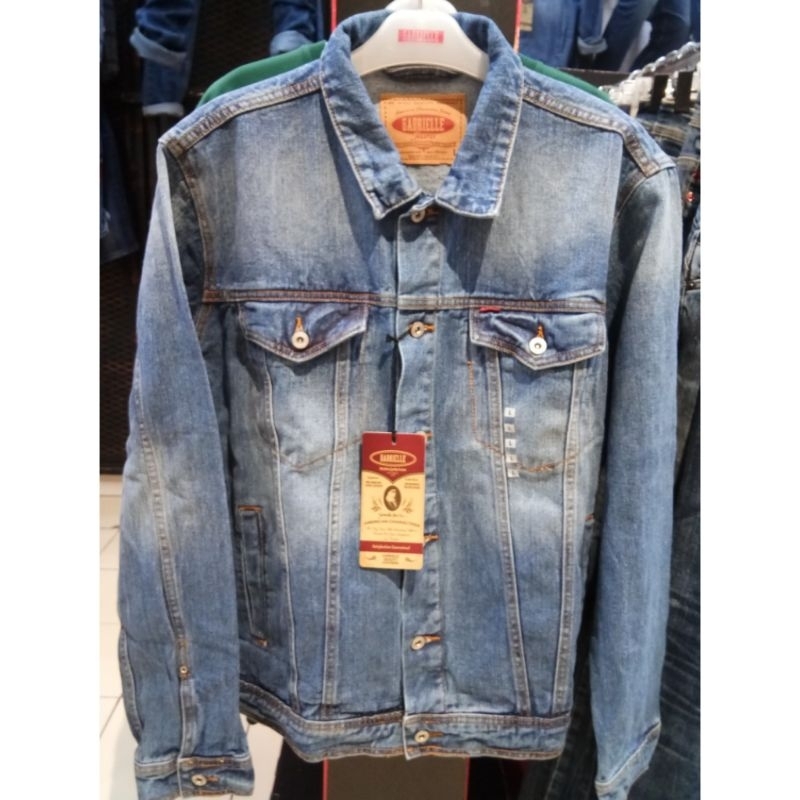 Gabrielle jeans original mens BBJC087V1222L trucker jaket reguler jeans pria