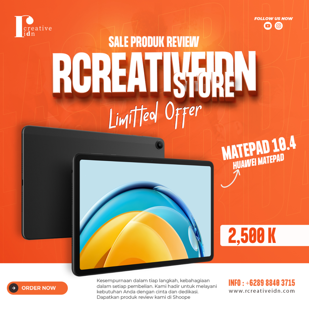 Huawei Matepad 10.4 RAM 4GB ROM64GB Second