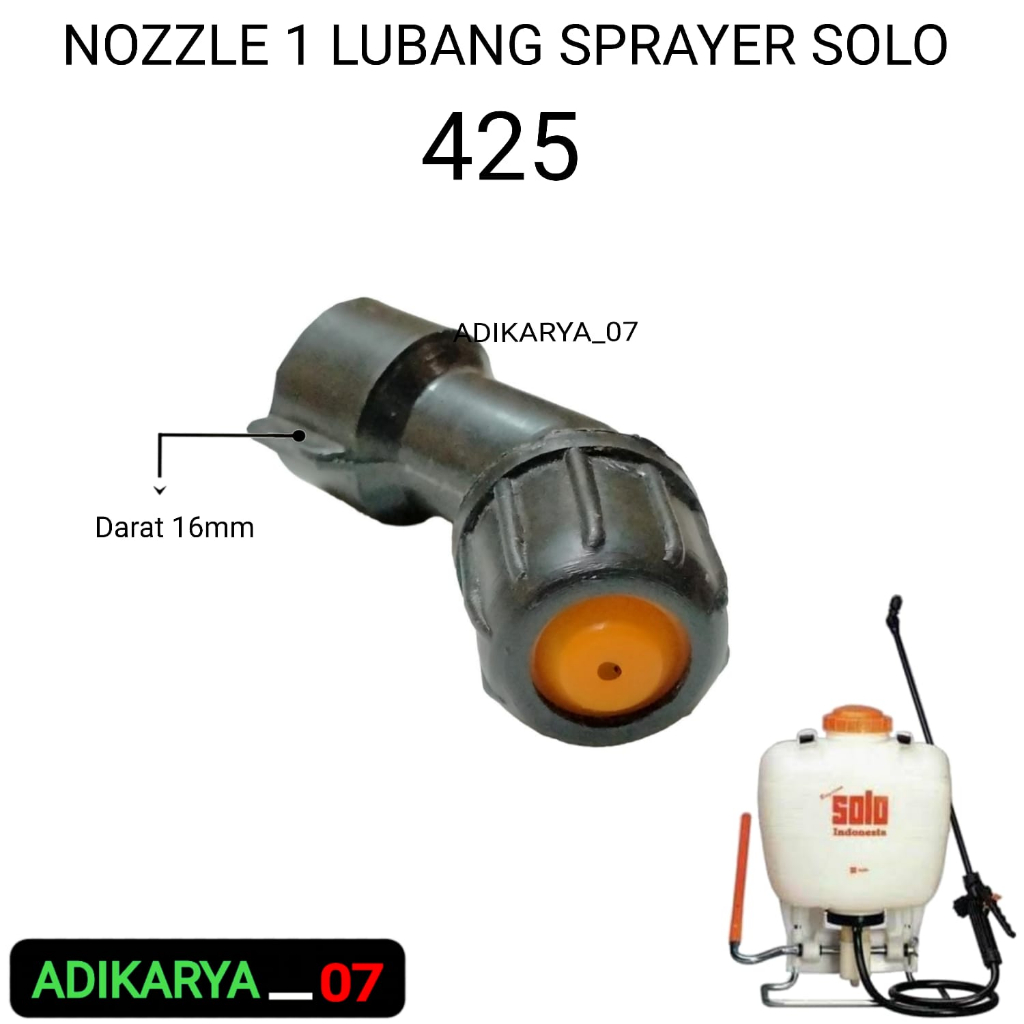 Nozzle Spuyer Plastik 1 Lubang Spuyer Kabut Sprayer SOLO INDONESIA 425