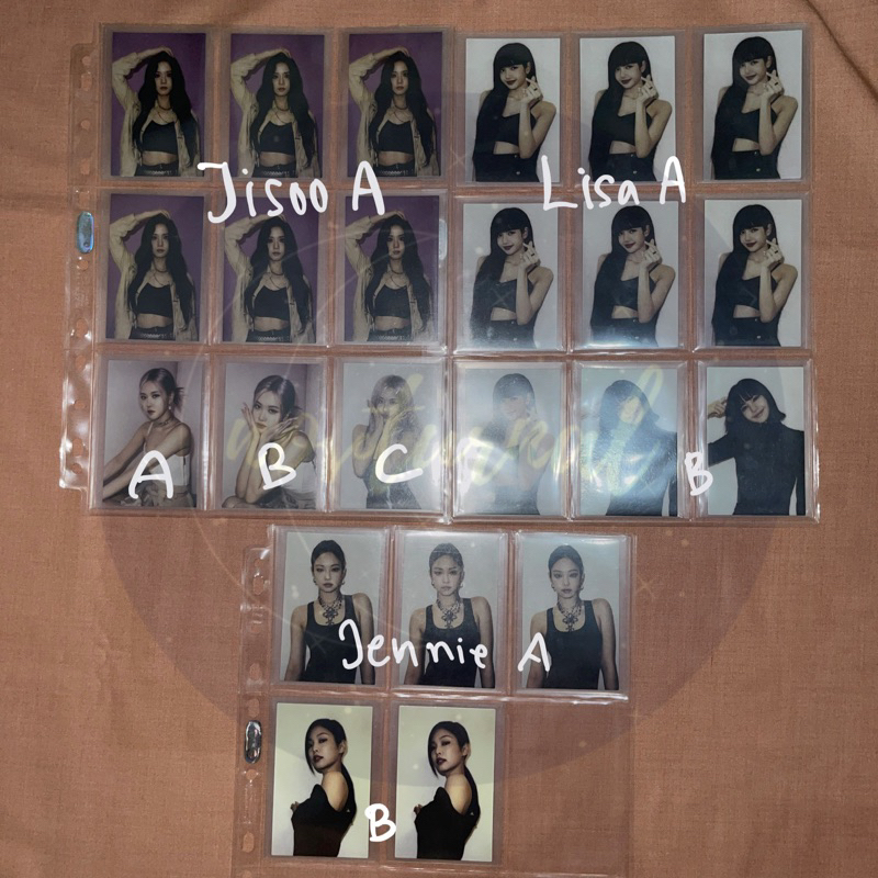 BLACKPINK - THE ALBUM PC Photocard Jennie Lisa Rose Jisoo
