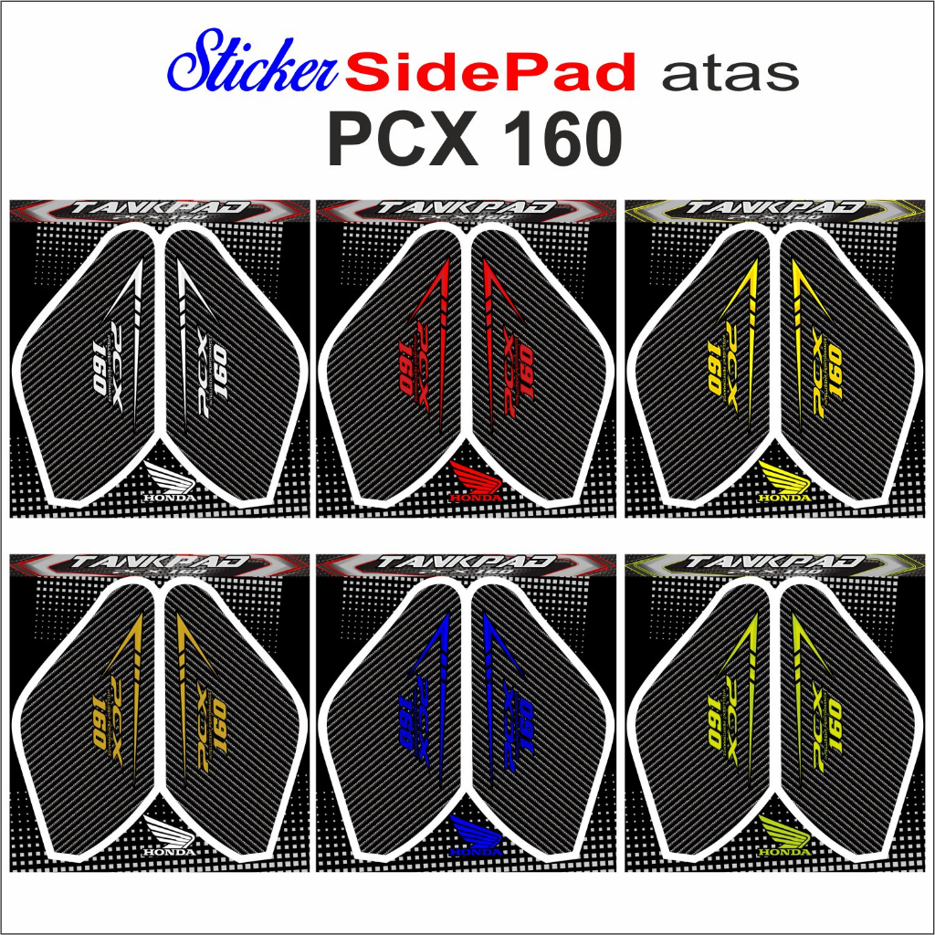 Stiker Sidepad NO TIMBUL PCX 160 Pelindung  Tankpad aksesoris Variasi  Samping