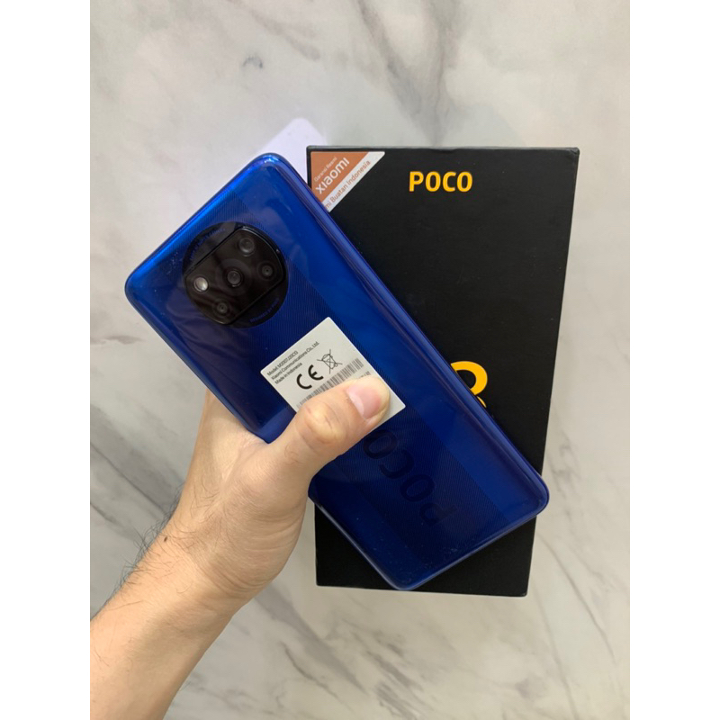 Xiaomi Poco X3 6/64 Blue NFC Second Fullset Original