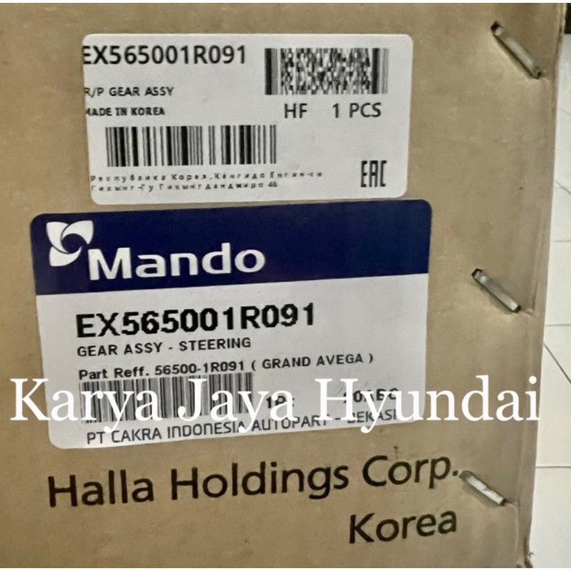 Rack setir sterring Assy Hyundai Grand Avega