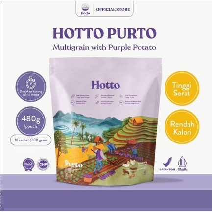 

HOTTO PURTO SUPERFOOD MULTIGRAIN PURPLE POTATO MEAL REPLACEMENT DIET 1pouch 2pouch Healthy Skin Food