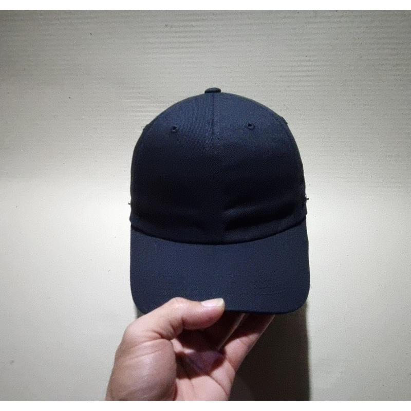 topi motifest full black bahan tebal