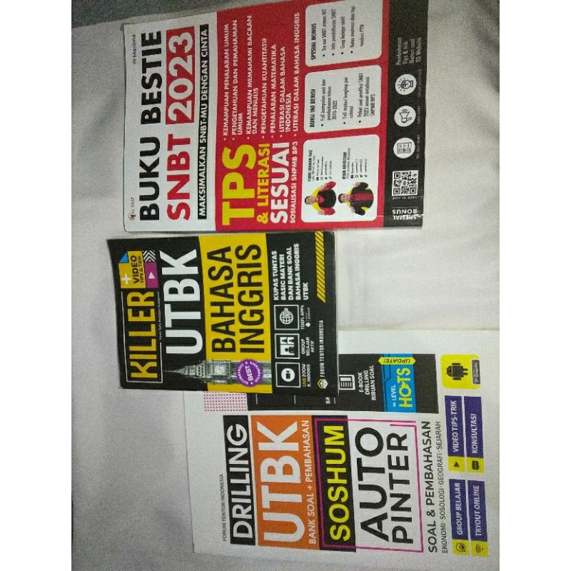 dijual buku preloved persiapan snbt utbk