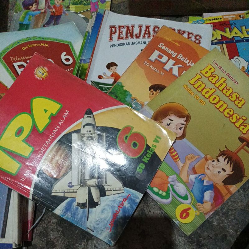 buku pelajahan yudistira pkn ipa bahasa indonesia penjasorkes matematika kelas 5,6