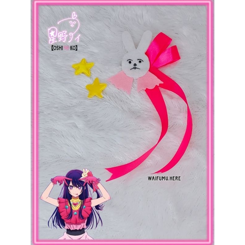 Bando Jepit Ai Hoshino - Anime Oshi No Ko Ai Hairclip Headband Cosplay