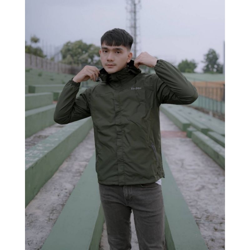 Jaket Gunung Outdoor Bahan Taslan Model Tactical Army Look