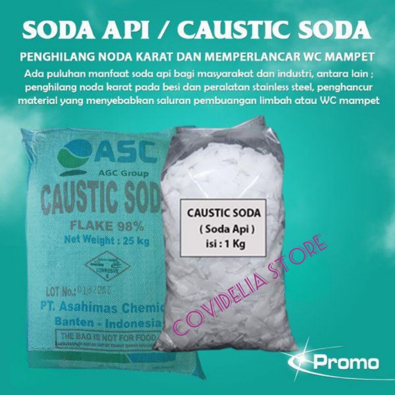 Soda Api / Coustic Soda Flake Pembersih Saluran/WC mampet 1kg termurah