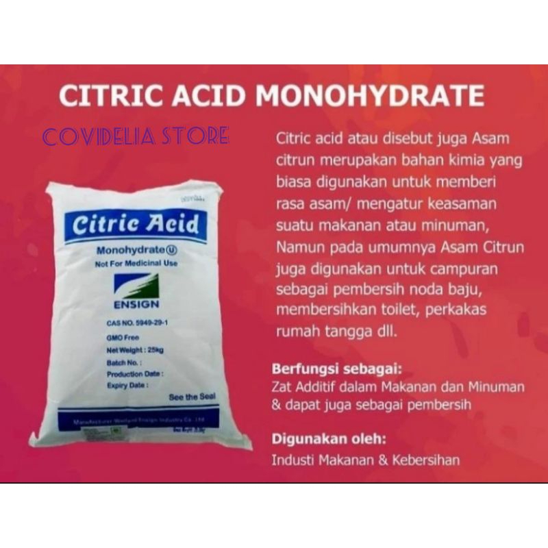 

Citric Acid / Sitrun / Asam Sitrus pack 250gr