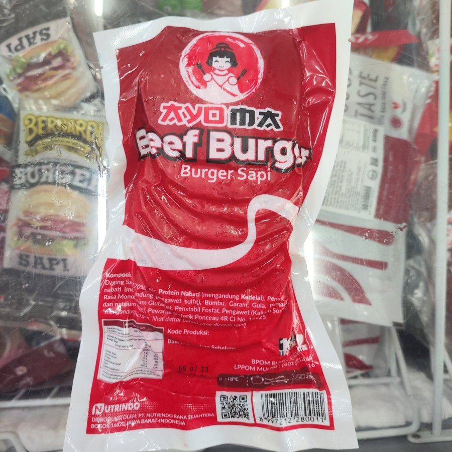 

Ayoma beef burger isi 10 250 gr