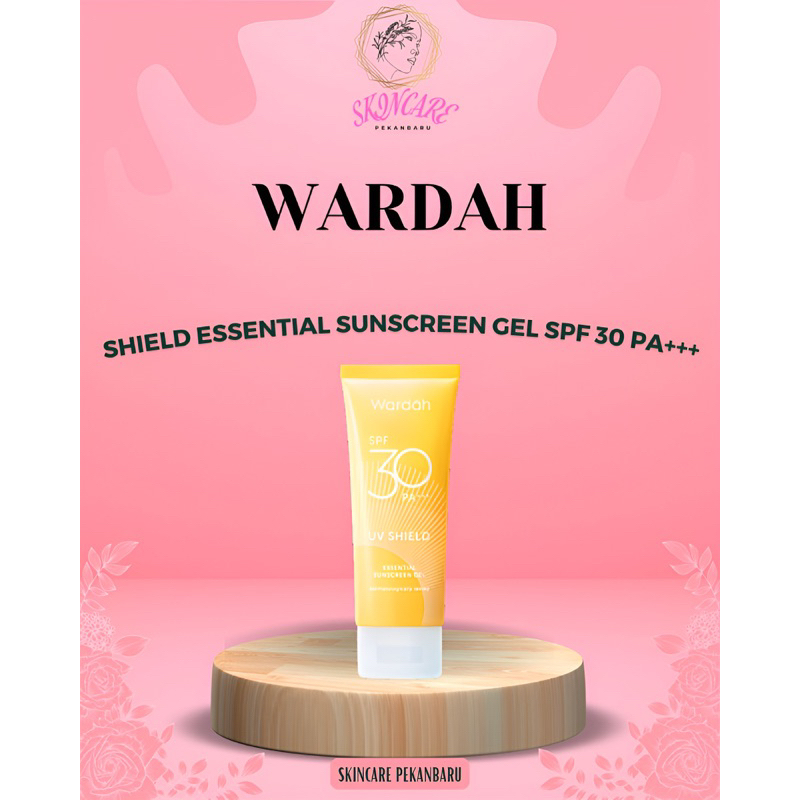 Ori Wardah Uv Shield Essential Sunscreen Gel Spf 30 Pa +++ 40 Ml 40ml Pelindung Dari Sinar Uv mataha