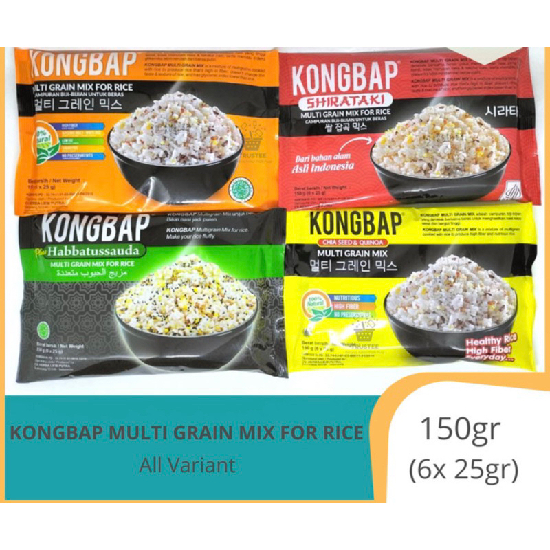 

Kongbap Multigrain Mix (Orange / Red shirataki / Kuning / Habbatussauda)