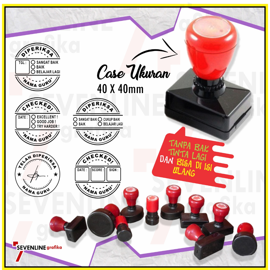 

Stempel Guru Penilaian Gagang 40 x40mm